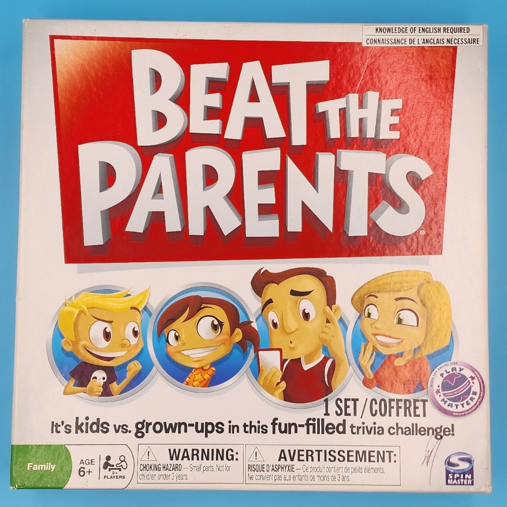 Spin Master Beat The Parents Trivia Game - Red